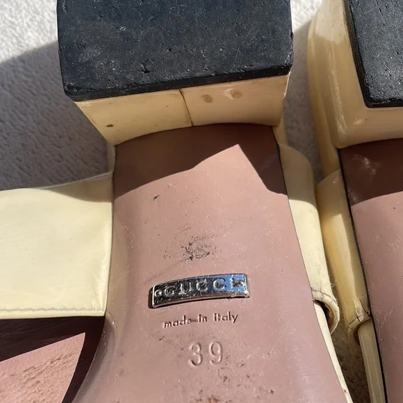 COPY - Gucci sandals off whites size 39 low heels - Picture 4 of 5